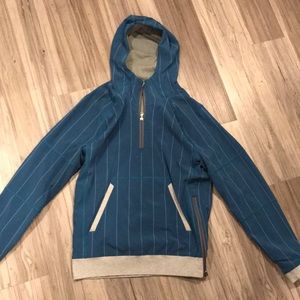 Reversible Blue and grey lulu hoodie